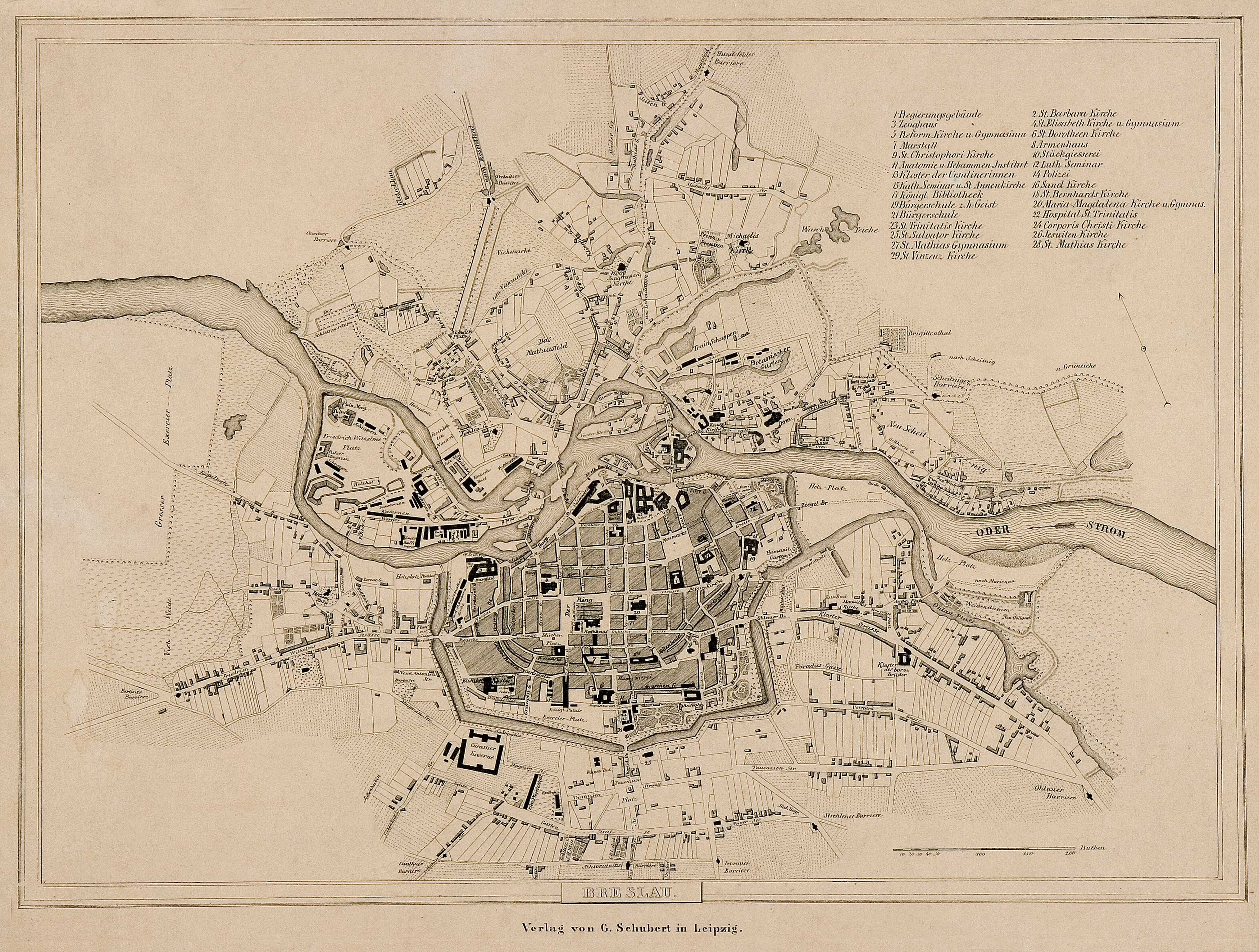 ujęcie z zacienionego ogrodu zielnego na nasłonecznioną bryłę dawnego klasztoru franciszkańskiego w którym mieści się Hotel Herbal